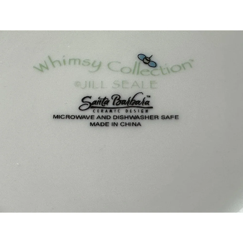 Santa Barbara Whimsy Jill Seale Sister Mary Mimosa Manhattan Plates Set of 2